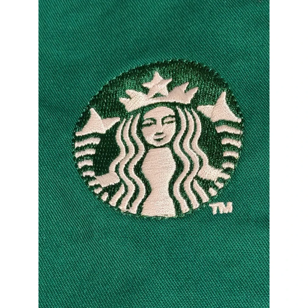 Starbucks Barista Apron Green Embroidered Siren Logo Uniform 11010737 Pockets